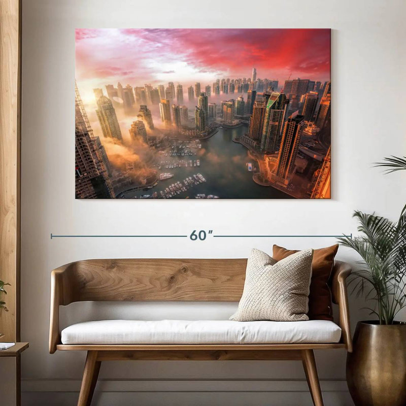 Ravi Dubai Sunset, 34" H x 51" W