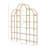 Modern Display Shelf Curved Top 5-Tier Bookshelf Open Storage Organizer X-Bar Frame Spacious Bookcase