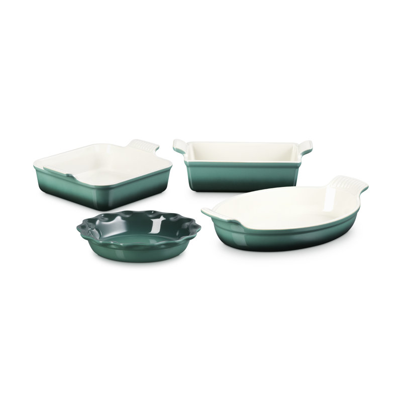 Le Creuset Stoneware 4 Piece Heritage Bakeware Set, Artichaut