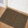 Tapis brun en laine crocheté à la main Amaty