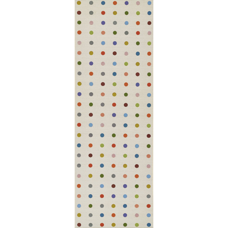 Tapis intérieur / extérieur Icon Dots, Tapis de couloir 2 pi 8 po x 8 pi