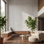 Panneau mural d'extérieur en argile flexible blanc 4 pi x 8 pi White Travertine-134274518