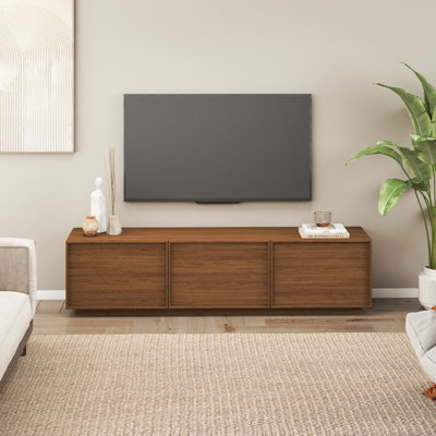 Modern 70.9"W TV Stand with Storage, Wooden Entertainment Center for TVs up to 80"