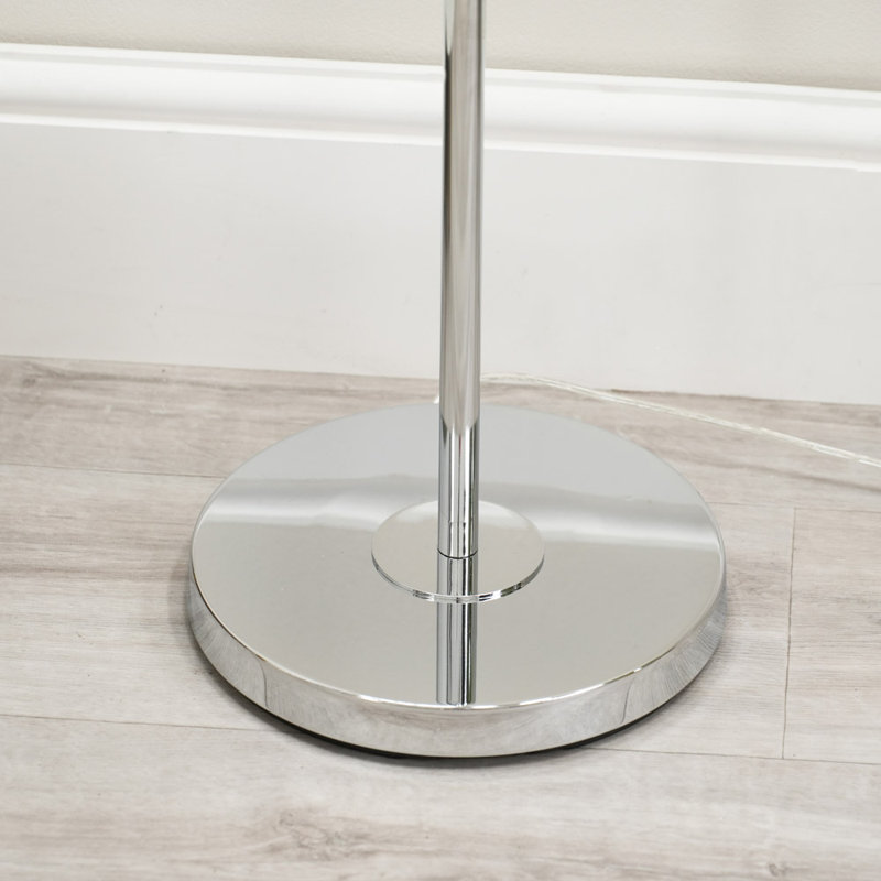 Adderly 150.5cm Plated Traditional Floor Lamp, No