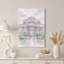 Art mural sur toile avec serre en verre aquarelle-263343181