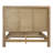 Jai Rubberwood Panel Bed, Natural, Queen
