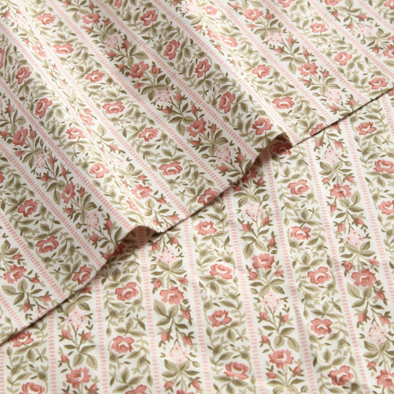 Laura Ashley Annabella Solid White Cotton Pole Top Window Valance, Ensemble de draps pour lit simple TG avec 1 taie d