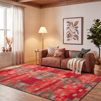 Tapis intérieur / extérieur lavable à la machine Danna Tucson