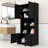 Wood Freestanding Bathroom Storage Cabinet with Adjustable Shelves and Multi-Layer Open Shelves-105280997