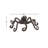 Cummins Metal Octopus Decorative Black Sculpture with Long Tentacles and Suctions Detailing
