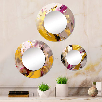 Ensemble de 3 miroirs en aluminium Loyce