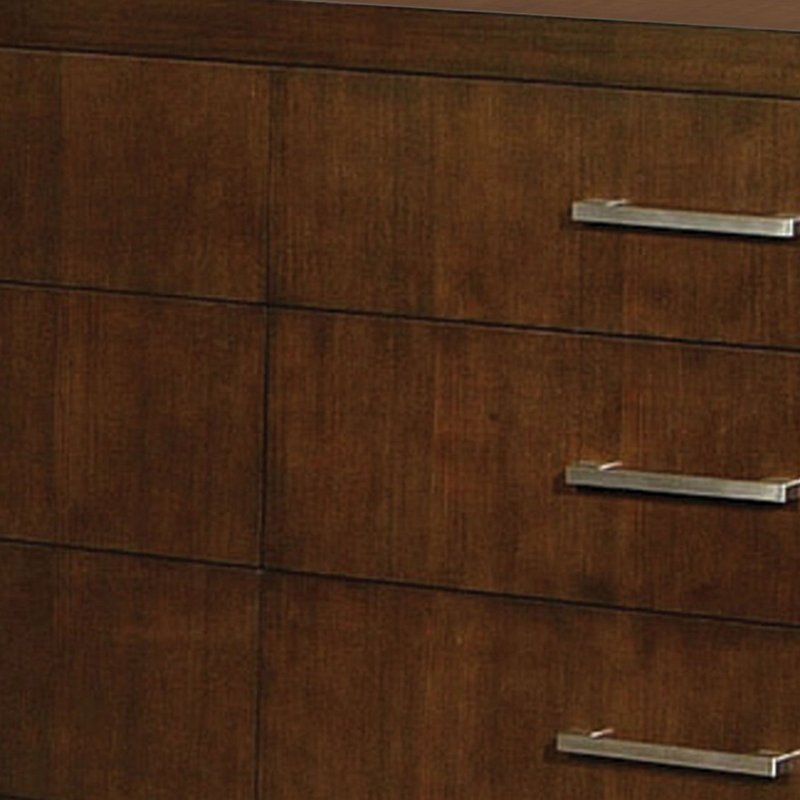 Commode double 6 tiroirs Semirah, Brun foncé
