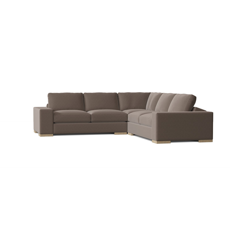Canapé modulaire Brann de 120 po de largeur Brann, Dauphin Marlow, Marron foncé