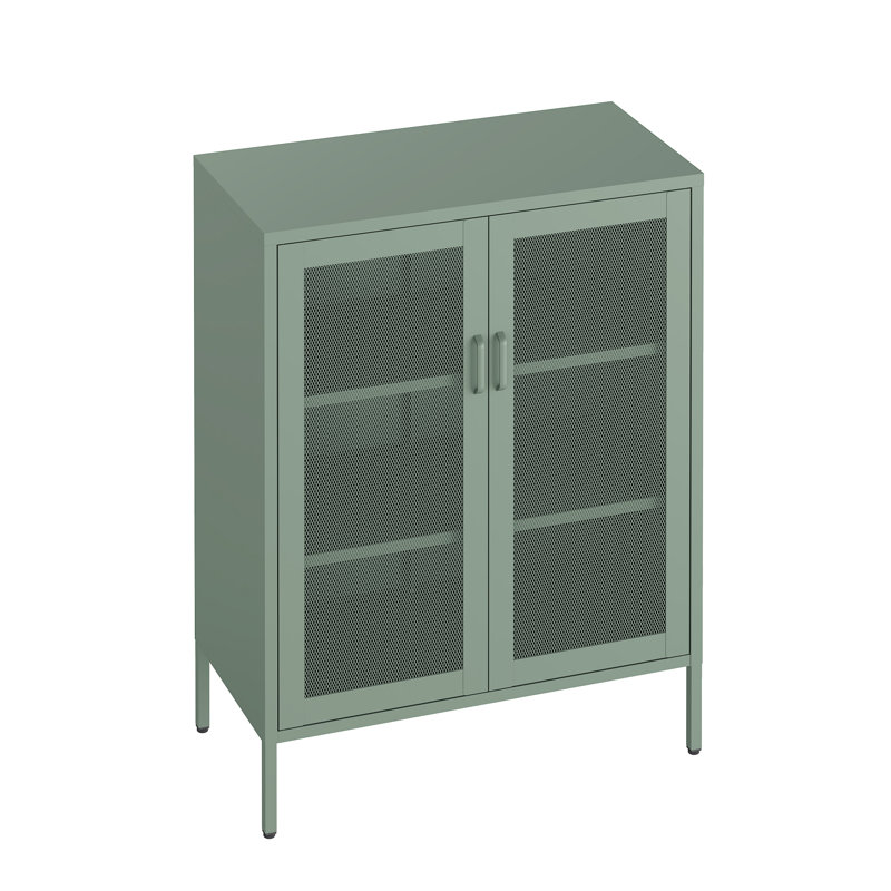 Amelia 31.5 Accent Cabinet with 3 Adjustable Shelves, Green