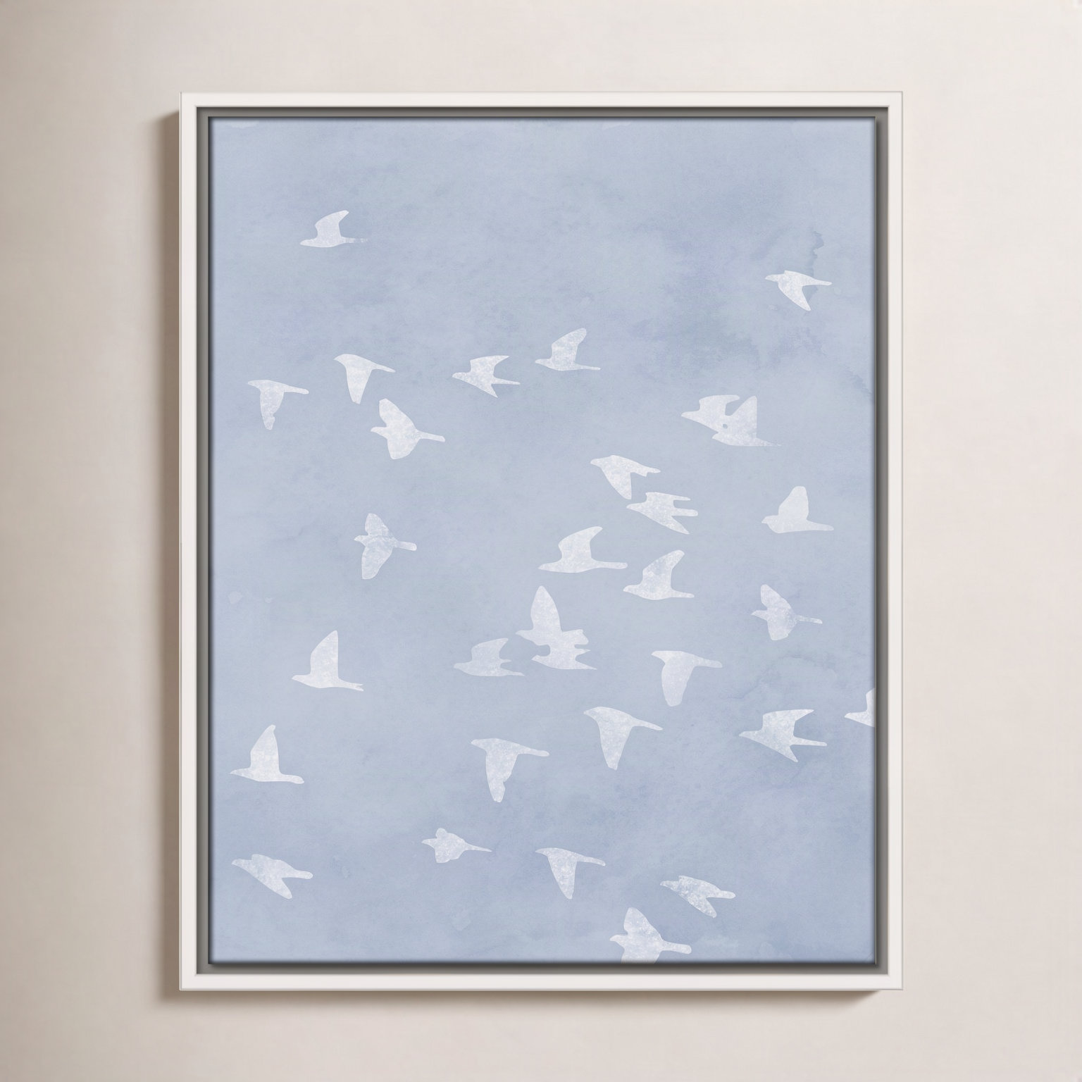 Flying Friends Print by Marcus Prime, 17.5'' W x 21.5'' H, White Floater