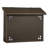 Pasadena Brass Wall Mounted Post box-14273478-14273482