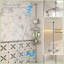 Serviteur de douche en coin avec 4 paniers réglables-121418365