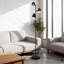 Abat-jour ajustable en fer de style moderne à 360 degrés - Luminaire de maison pour plancher de chambre à coucher et de salon