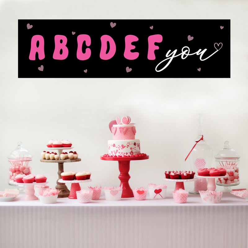 Bannières / enseignes de la Saint-Valentin