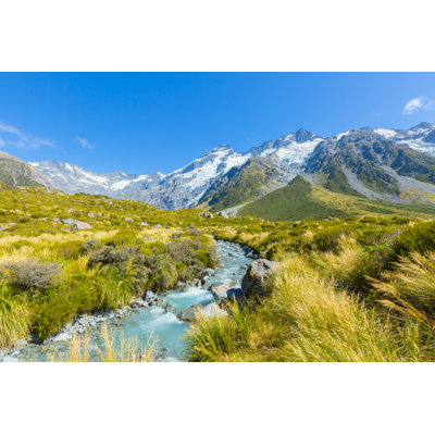 Aoraki Mount, New Zealand - Wrapped Canvas Print