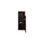Armoire murale avec rails - Noir et noyer