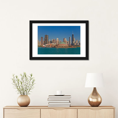 «Navy Pier and Downtown Skyline», reproduction de photo sur toile