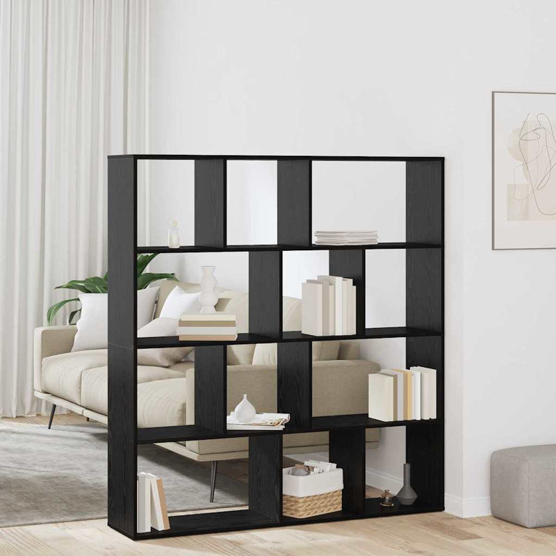 Geometric Bookcase, (4 Shelves) 141.5cm H x 132cm W x 29cm D