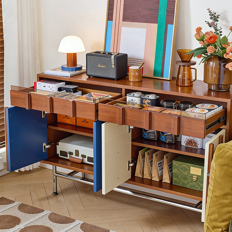 Buffet style rétro minimaliste français