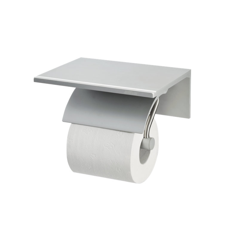 Porte-papier hygiénique à fixation murale simple, Argent anodisé