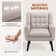 73cm Wide Tufted Polyester Armchair with Solid Wood Legs
