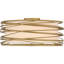 Amberlea 3-Light Light Gold Semi-Flush Mount Light