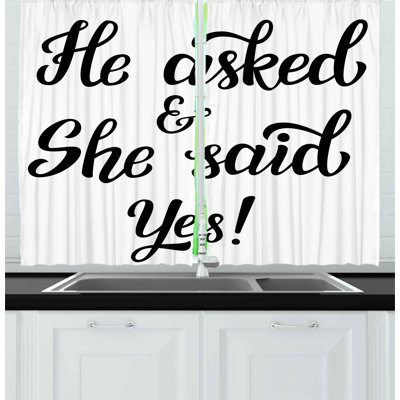 Pointed Kitchen Curtain