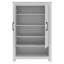  Limestone 2 Door Shoe Cabinet with Open Shelves-116166690