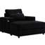 Fauteuil moderne avec deux ports, deux porte-gobelets, poches latérales, siège de rangement noir confortable, support de téléphone intégré, conception compacte-1103133913