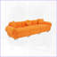 Canapé en peluche 3 places avec 3 coussins - 3 pièces - Mobilier de salon moelleux avec structure en bois massif-1582300660