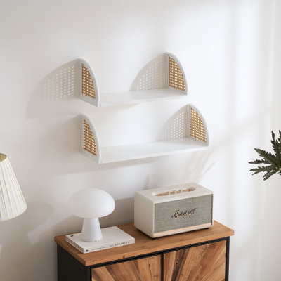 2 Piece Wood Floating Shelf