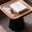 Solid wood coffee table with retro design