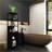 Cabinets, Black Natural Bamboo Storage Cabinet with Shutter Door &amp; 3 Tier Shelves, Freestanding Linen Tower Organizer | Minimalist | Bathroom-1735152984