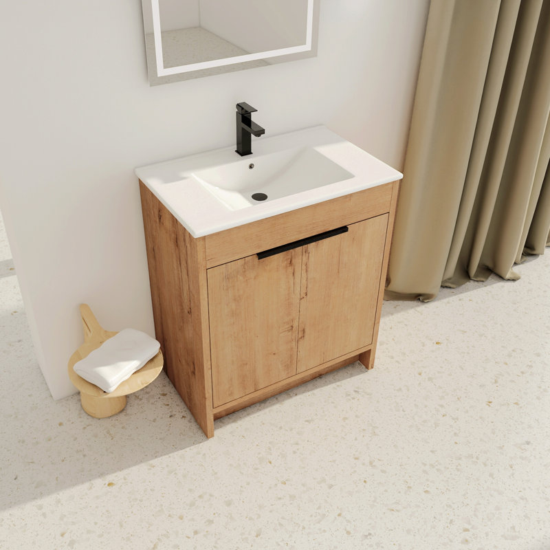 Hassani 30'' Single Bathroom Vanity with Top