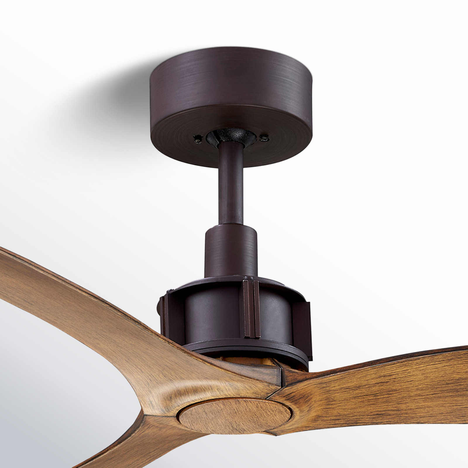 Zelda 52" Ceiling Fan, Oil Rubbed Bronze/Koa Blades