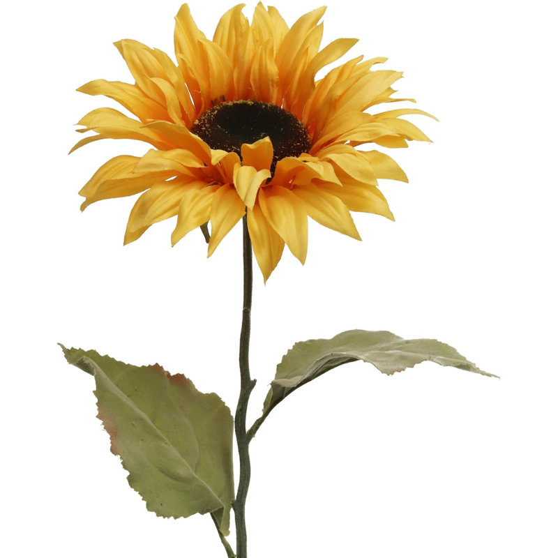  Tournesol jaune audacieux de 7,5 po - Fleur artificielle vibrante et réaliste pour la maison et les événements, centre de table idéal pour toute occasion, parfait pour la décoration et l'artisanat