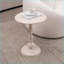 Table basse Vintage Frost en métal noir pour le salon / la chambre à coucher, peu encombrante et facile à assembler