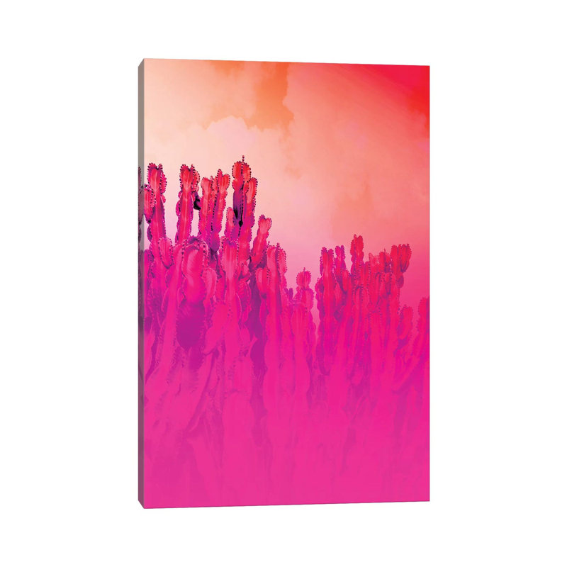 Infrared Cactus by Beli - Wrapped Canvas Print, 20.32 cm H x 30.48 cm W