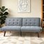 Canapé-lit convertible avec futon, canapé-lit de 63 po avec dossier réglable à 5 positions, causeuse moderne pour petits espaces, lit d'invité et salon, gris-1547350639