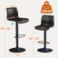 Tabouret de bar rotatif à hauteur réglable avec structure en métal-186712868-186712875