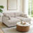 Bentura Modular Corduroy Sleeper Sofa-1109099561
