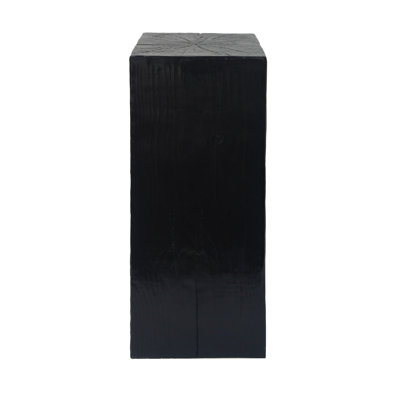 Wood-Look Square-Column End Table for Indoor and Outdoor Use