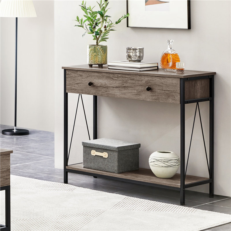 Console 31,5 po, Bois taupe