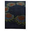 Tapis carré bleu marine Myrick