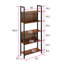Arleta 165.5cm H x 62cm W Metal Etagere Bookcase-147168510